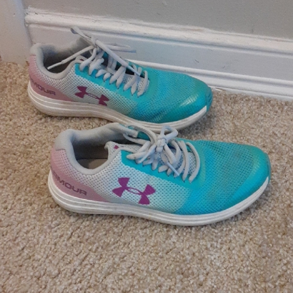 Under Armour Women's Bluish Green and Purple Running Shoes